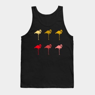 Colourful Flamingo Tank Top